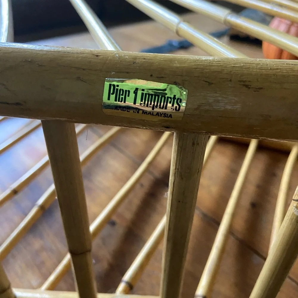 Vintage Pier 1 Imports Vintage Bamboo Magazine Rack